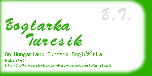 boglarka turcsik business card